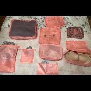 Complete Travel Packing Cube Set + Toiletry Bag